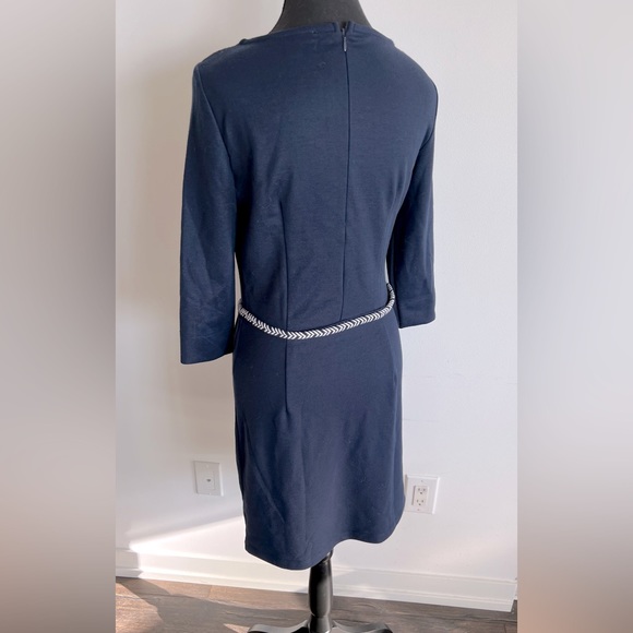 Embroidered Navy Blue Dress From Esprit W/Belt . Size S US. - Picture 2 of 3